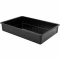 Mfg Tray Molded Fiberglass Fibrestat ESD Stacking Tote 870000, Top Overall -25-3/4"L x 17-3/4"W x 3"H 8700005167